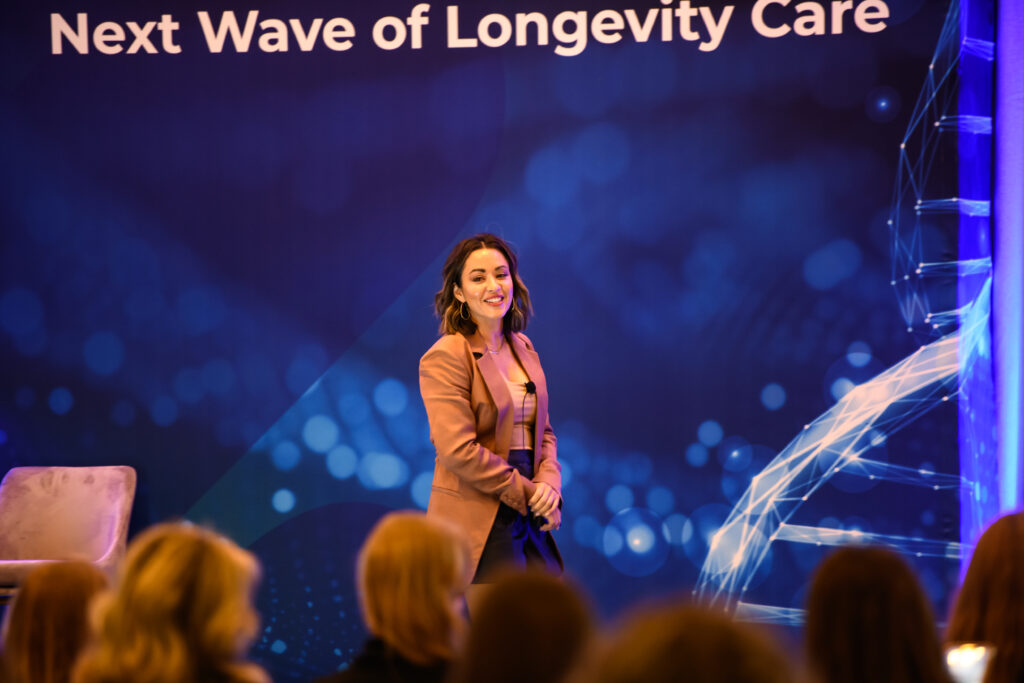 Lexi Yoo NP speaking at the Next Wave of Longevity Care conference