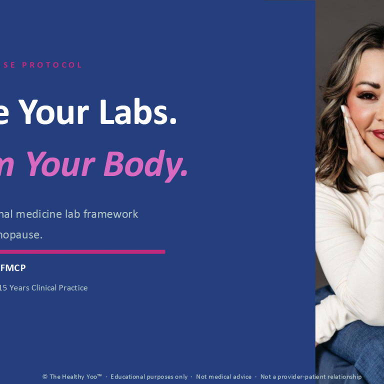 The Perimenopause Protocol — Decode Your Labs page by Lexi Yoo NP